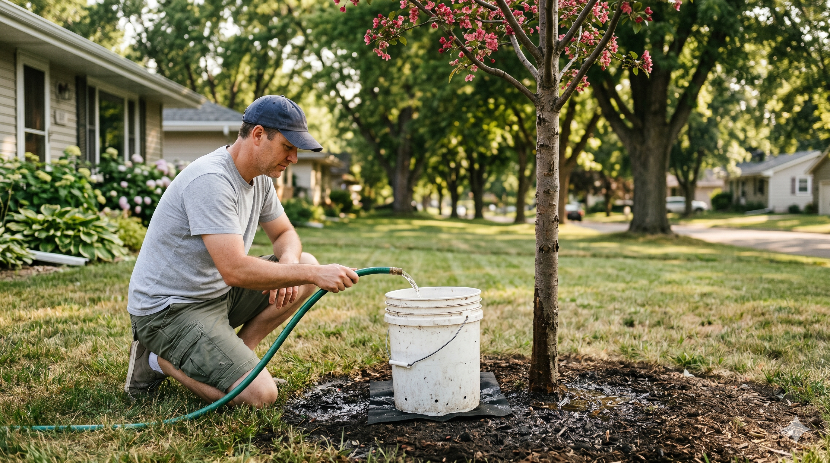 How to Water Newly Planted Trees Through Minnesota Summer Heat