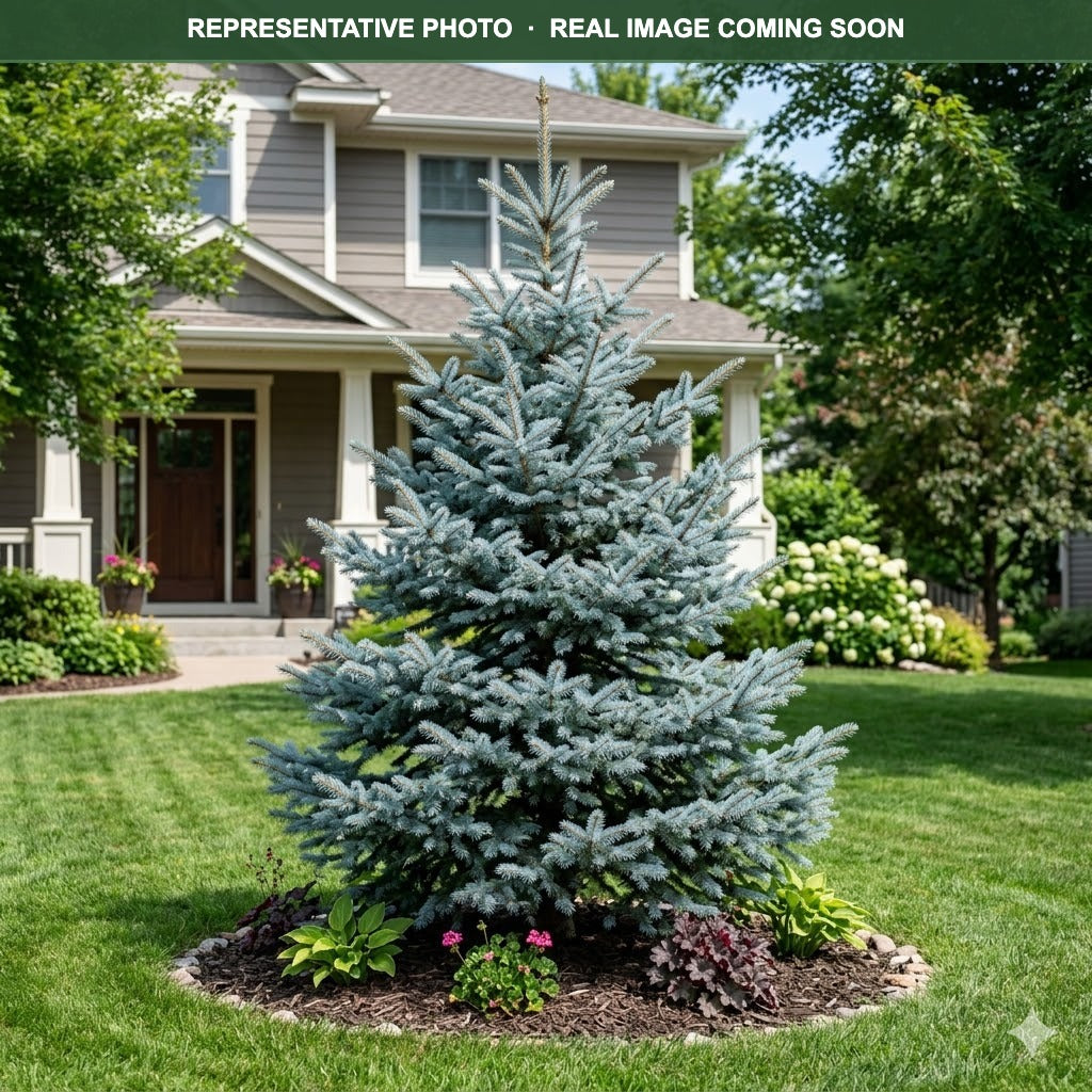 Bonny Blue Colorado Spruce (Picea pungens) — Plymouth, MN