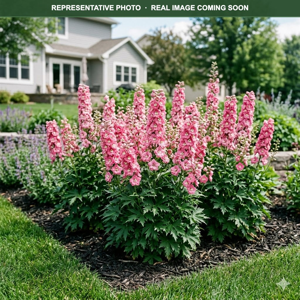Delphina Pink White Bee Delphinium (Delphinium) — Shoreview, MN