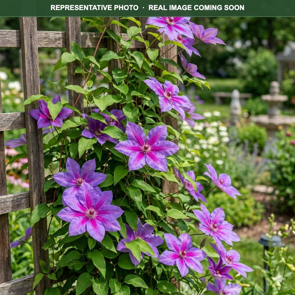 Fireworks Clematis (Clematis) — Wayzata, MN